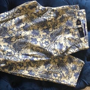 ZARA BLUE PRINTED PANTS